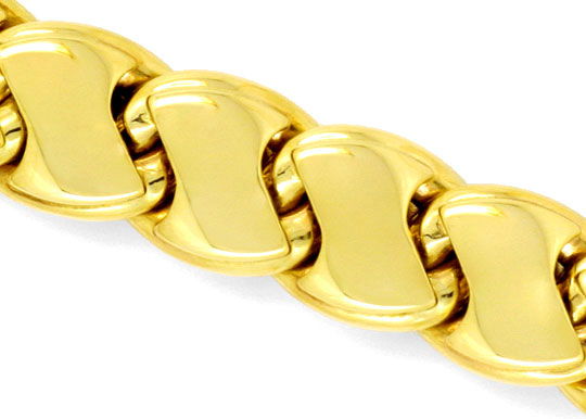 Foto 2 - Design-Goldkette Gelbgold-Weißgold, Beidseitig Tragbar, K2281
