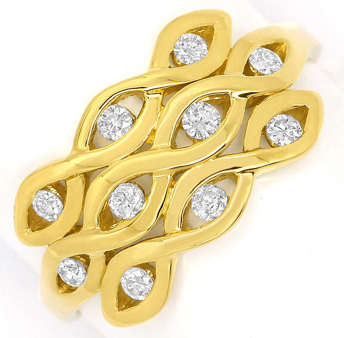 Foto 2 - Ring mit 0,35ct eingespannten Brillanten 585er Gelbgold, R9951