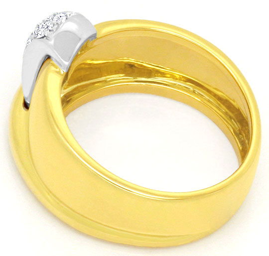 Foto 3 - Design-Brillant-Ring 18K Gelb Weißgold River Lupenrein, S4451