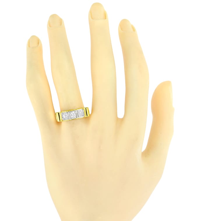 Foto 4 - Art-Deco Dreisteiner-Ring mit 0,66ct Diamanten, S5875