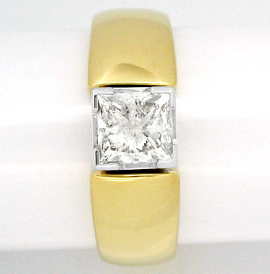 Foto 2 - Diamant-Ring 1,13ct Princess Cut Handarbeit, S8386